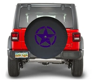 Purple Freedom J-Star Cover Fits Wrangler by SpareCover® 35-in CamReady orNOT - Picture 1 of 2