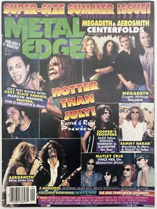 METAL EDGE MAGAZINE Sep 1997 Megadeth & Aerosmith Centerspreads Ozz Fest - Picture 1 of 10
