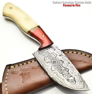 Cutlery Salvation Handmade Damascus Steel Blade Camping Full Tang Sport Knife