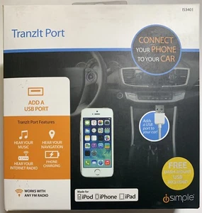 isimple TranzIt Port IS3401 USB Port Audio Playback And Charging - Picture 1 of 7