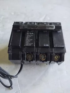 ABB # THQB32015STI / 15 AMP SHUNT TRIP CIRCUIT BREAKER. - Picture 1 of 7