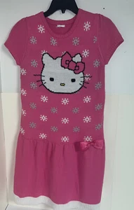 New HELLO KITTY Girl’s SWEATER DRESS Size Xl 14-16 CHRISTMAS - Picture 1 of 2