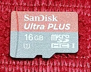 SanDisk 16GB Ultra Plus MicroSDHC I U 1 Micro SD Memory Card - Picture 1 of 2