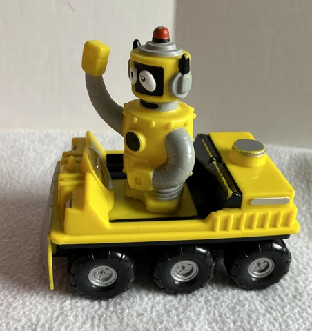 2008 YO GABBA GABBA Plex Robot  Spin Master Drivin' Friends PVC Figure Car Train Cover
