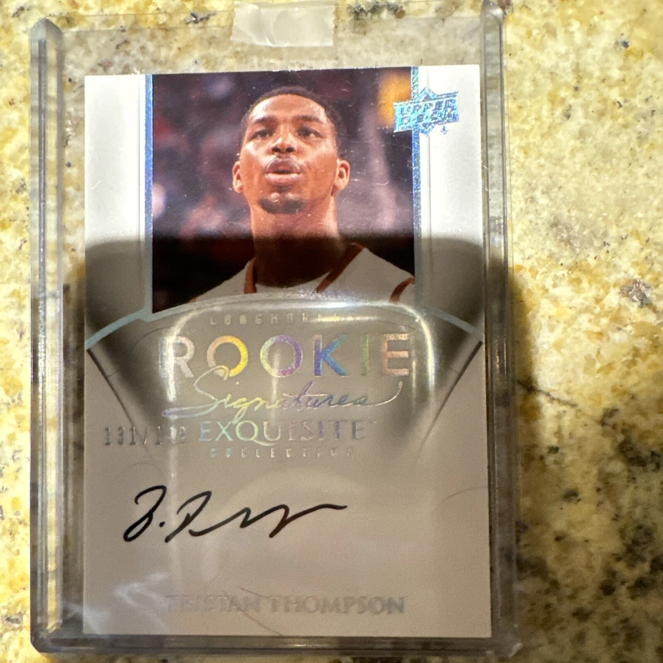 Tristan Thompson upper deck exquisite Rookie Card Auto 131/199 - Image 1 of 4