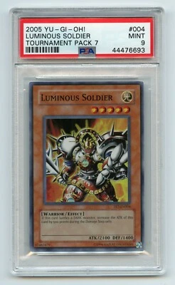 2005 Yu-Gi-Oh! Tournament Pack 7 Luminous Soldier TP7-EN004 Super PSA 9 MINT - Image 1 of 2