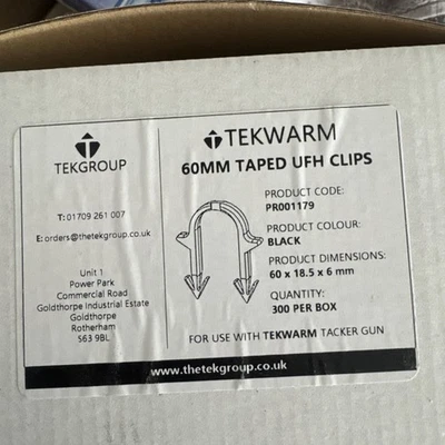 UNDERFLOOR HEATING PIPE CLIPs 60mm BOX OF 300 (REF B33S1) - Image 1 of 3