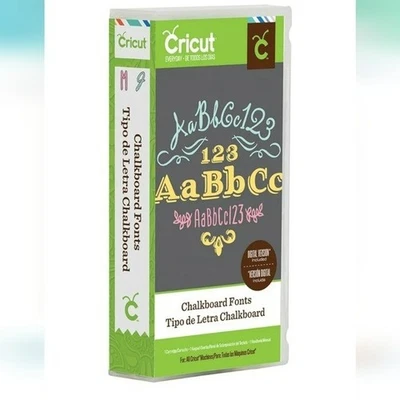 Cartucho Cricut - Fuentes de pizarra - Cricut Explore Provo Craft Foto 1 de 4