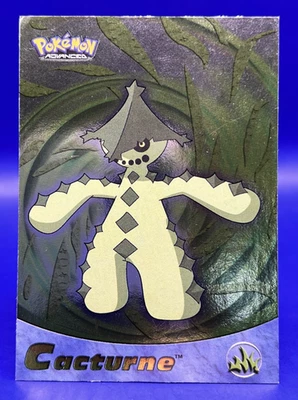 Pokemon Topps Advanced Card Holo Foil Cacturne #21 Rare MP - Image 1 of 4