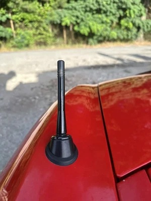 Mástil de antena de aluminio negro corto de 4" radio AM/FM para Honda S2000 2000-2009 Foto 1 de 4