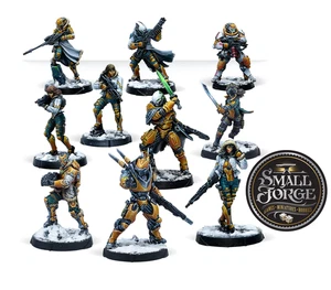 White Banner Action Pack, 281328-0928. Yu Jing Army, Infinity. NEW - Picture 1 of 12