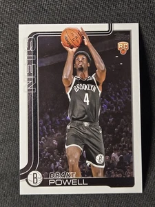 2025 Topps NBA #222 BASE RC ROOKIE DRAKE POWELL NETS - Picture 1 of 2