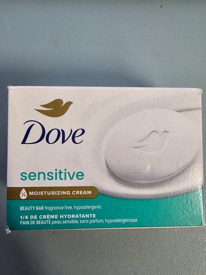 4PK Dove Bar Soap for Sensitive Skin Fragrance 3.17 oz.ea Indiv.