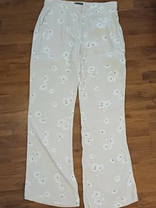 Nuevo Pantalón Terciopelo Rosa Floral Simone Pierna Ancha Talla UK 8 - Imagen 1 de 6