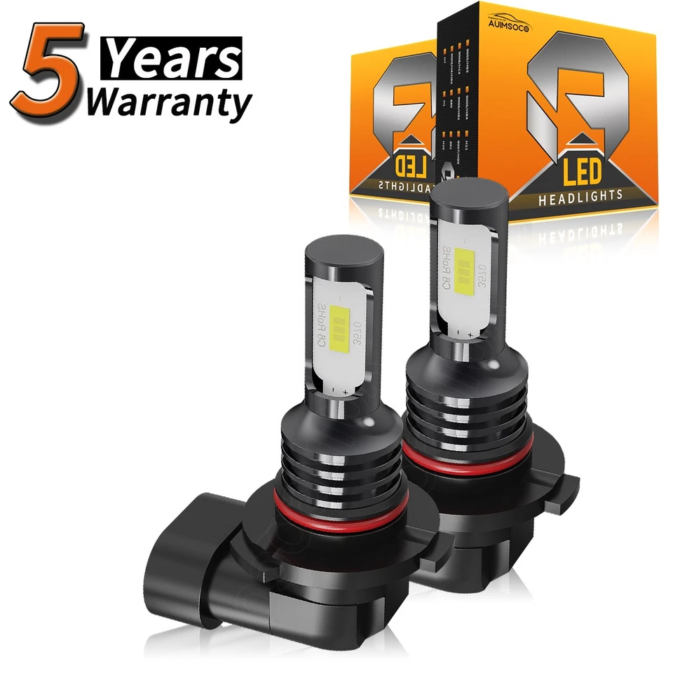 For Chevrolet C3500HD 1991-2002 Pair 9005/HB3 LED Headlight Kit Bulbs High Beam - Image 1 of 4