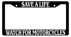 Reloj negro con marco de matrícula salva vidas para motocicletas accesorio automático - Imagen 1 de 1