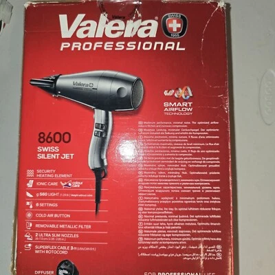 Valera Swiss Silent Jet Light 8600 Dryer Ionic Professional Dryer - Open Box - Image 1 of 4