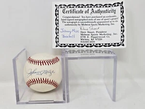 JOHNNY MIZE AUTOGRAPH SIGNED BASEBALL NEW YORK YANKEES COA - Picture 1 of 5