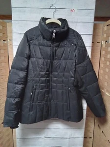 Women's Black Quilted All Weather Jacket With Collar Box 15 - Picture 1 of 3