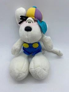 Diddlmaus Diddl Plüschfigur Blaue Latzhose und bunte Kappe ca 25cm - Bild 1 von 4