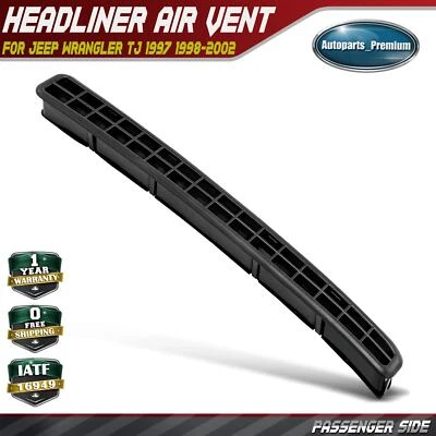 Ventilación de escape de techo rígido derecho derecho para Jeep Wrangler TJ 1997 1998 1999-2002 negro Foto 1 de 4