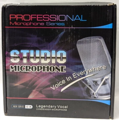 BM-800 Condenser Microphone Studio Recording Professional White Microphone Only - Image 1 of 4