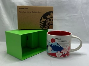 Starbucks Mug Japan Limited Sakura Fuji You Are Here Collection 414ml 10X9cm - Picture 1 of 8