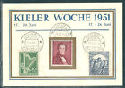 Sonderkarte  Kieler Woche  1951
