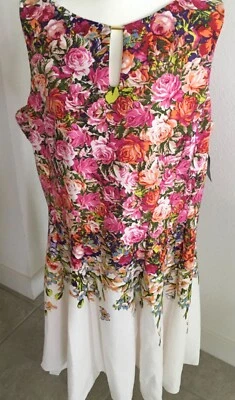 Vestido Gabby Skye Para Mujer Talla Grande 22W Sin Mangas Estampado Jardín Ajuste y Acampanado Nuevo con Etiquetas Foto 1 de 4