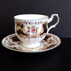 Queens England elisabethanische Teetasse @ Untertasse Set von Royal Philip Vintage - Bild 1 von 11