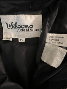 Schwarze Biker Wilson Lederjeans Damen 28 - Bild 1 von 8