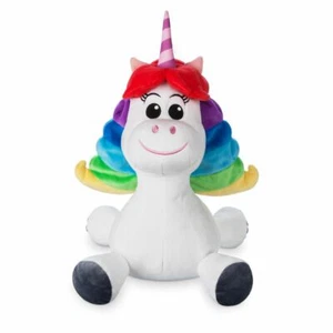 Neu mit Etikett Disney Regenbogen Einhorn innen außen Plüschtier Medium 16 Zoll Charakter - Bild 1 von 2