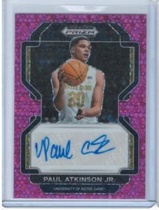 Paul Atkinson Jr. 2022 Panini Prizm Draft Picks #DP-PAJ Auto Pink Circles /20 - Picture 1 of 1