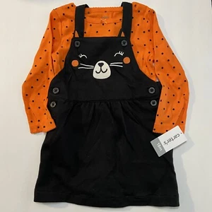 NWT Carters 18mo Black Cat Long Sleeve Halloween Jumper $25msrp - Picture 1 of 3