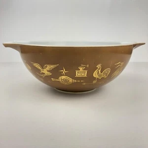 Vintage Pyrex Glas Rührschüssel # 444 frühes amerikanisches Cinderella 4 Quart - Bild 1 von 7