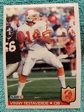 1992 FLEER VINNY TESTAVERDE #410 TAMPA BAY BUCCANEERS