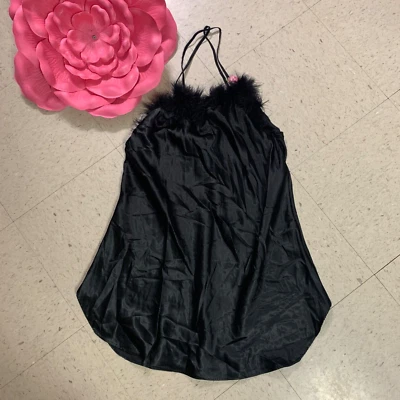 Vestido Lencería De Colección Night Magic por CINEMA ETOILE Talla L Negro Imitación Piel Borde Sin Mangas Foto 1 de 4