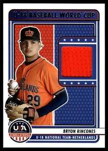 Reliquia material Bryon Rincones 2023 Panini Stars & Stripes U18-BR - Imagen 1 de 2