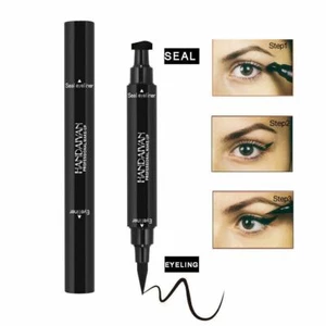 Winged Stamp Pen Long Lasting Waterproof Makeup Cosmetic Liquid Black Eyeliner - Picture 1 of 6