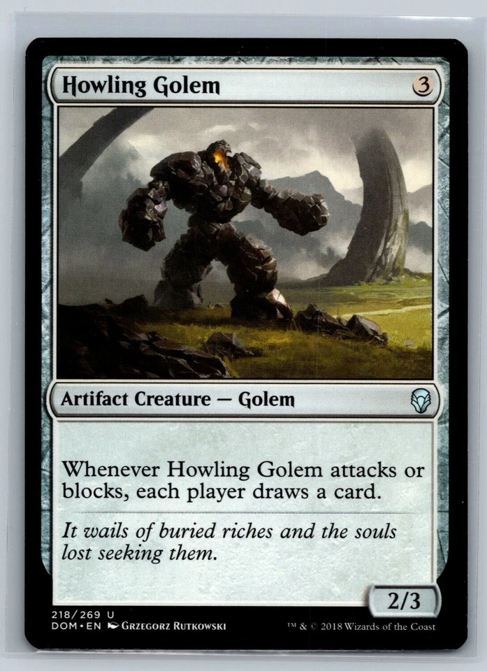 MTG Magic the Gathering Howling Golem (218/296) Dominaria - Image 1 of 1