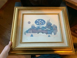 EBGI SIGNED ORIGINAL LITHO JERUSALEM GATE II FRAMED PICTURE WITH FREE SHIPPING - Picture 1 of 6