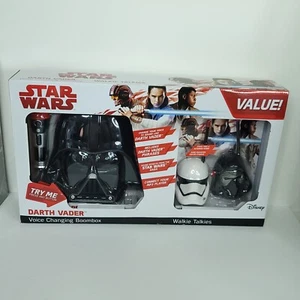 Star Wars Darth Vader Voice Changing Boombox Helm Bonus 2 Walkie Talkies Kylo - Bild 1 von 8