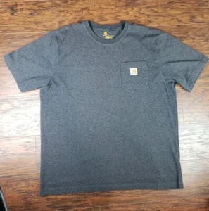 T-shirt Carhartt grigia manica corta tinta unita tasca laterale adulto taglia L - Foto 1 di 9