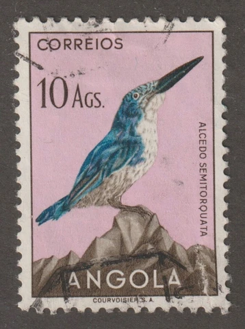 Angola 1951 #349 Birds (Alcedo Semitorquata) - Used Cover