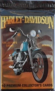 Harley Davidson Trading Cards I Pack 10 Cards Per Pack Series 1992 Licensed H-D - Picture 1 of 3