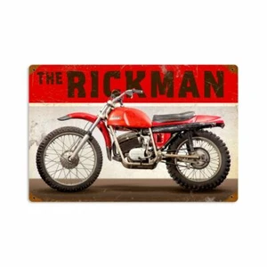 THE RICKMAN BRITISH MOTORRAD 18" ROBUST HERGESTELLT IN DEN USA Metall Werbeschild - Bild 1 von 1