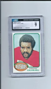 1976 Topps Calvin Hill #131 CGC 9 Mint Washington Redskins - FREE SHIPPING! - Picture 1 of 2