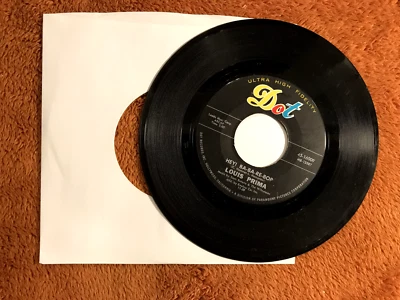Louis Prima Hey! Ba-Ba-Re-Bop / My Cucuzza (Goo-Goot-Za) 1959 45-16009 Record 7" - Image 1 of 2