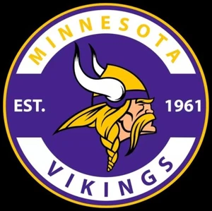 Imán de refrigerador L04 Minnesota Vikings NFL logotipo equipo de fútbol americano 4 pulgadas - Imagen 1 de 3