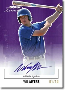 WIL MYERS 2011 Just LIMITED Rookie Autograph PURPLE Auto RC #/10 - Picture 1 of 2